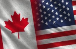 US Canada Flags
